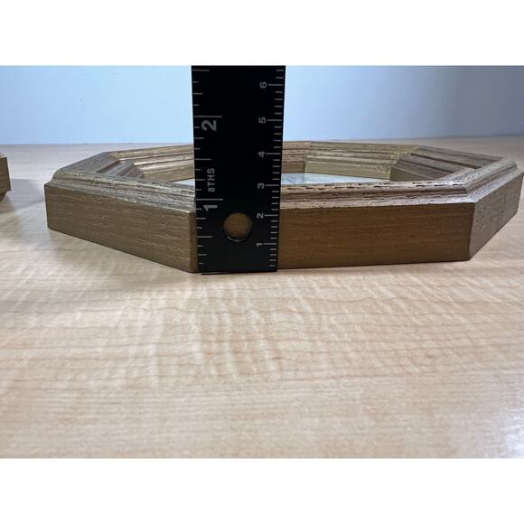 2‎ Vintage Octogon Chickadee Prints Forest Fruit & Flowers Framed - Picture 6 of 6